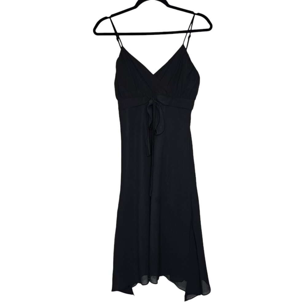 β€οΈY2K Mariposa M Dress Black Babydoll Asymmetric Hem Bow Fairy Grunge Whimsigoth